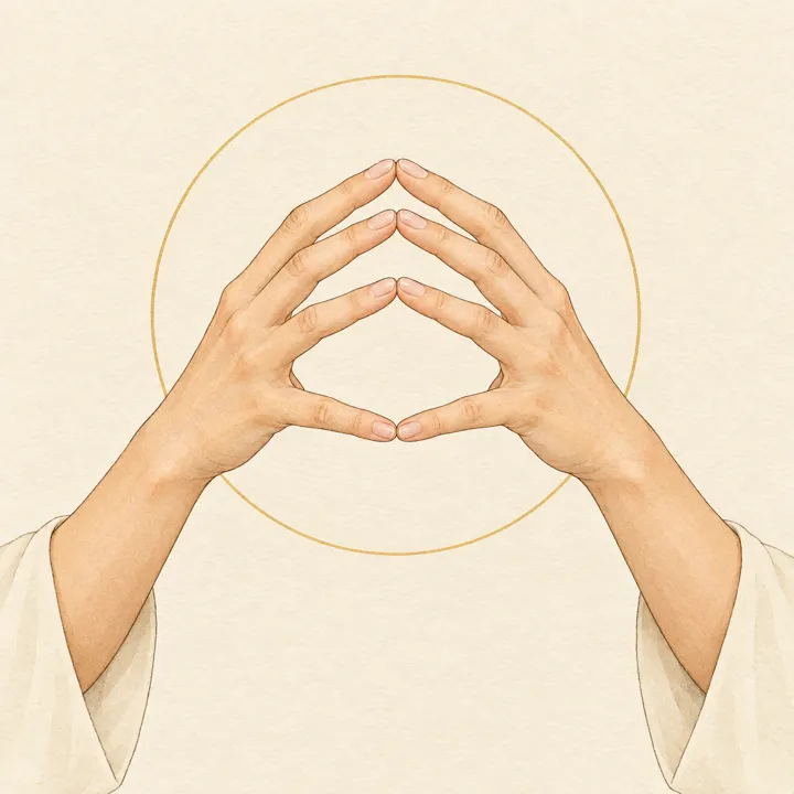 Illustration der Hākinī-Mudrā