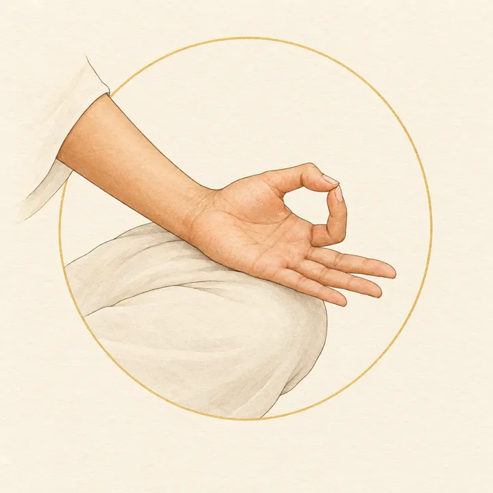 Illustration der Jñāna-Mudrā