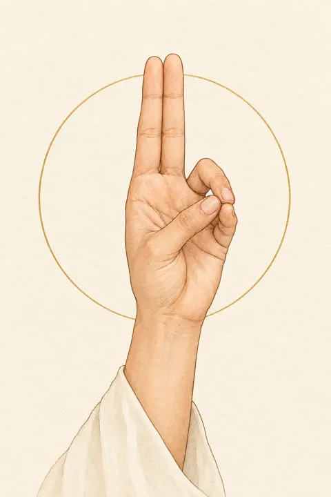 Illustration der Prāna-Mudrā