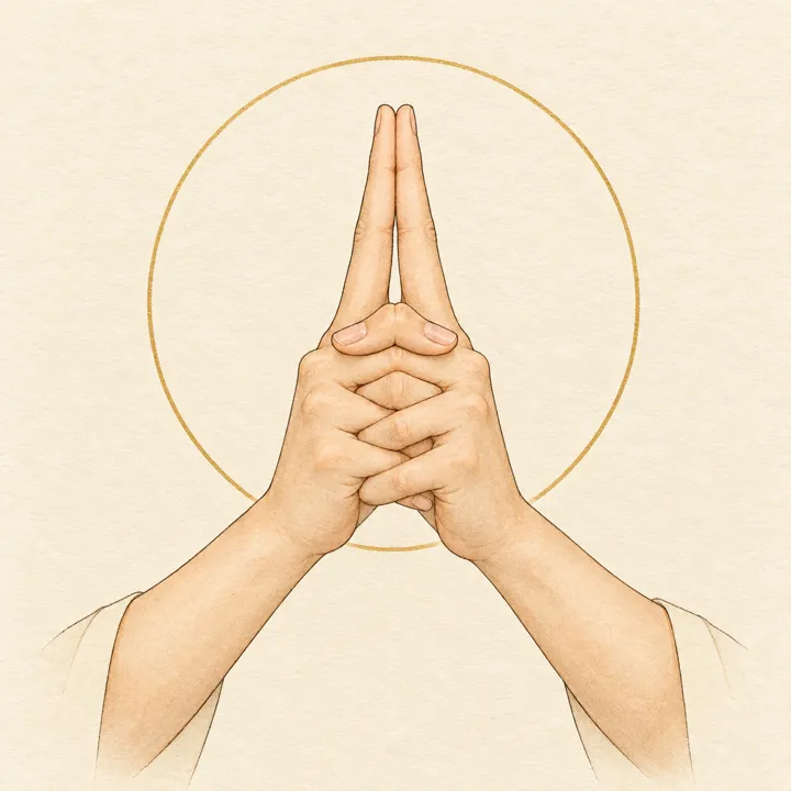 Illustration der Uttarabodhi-Mudrā