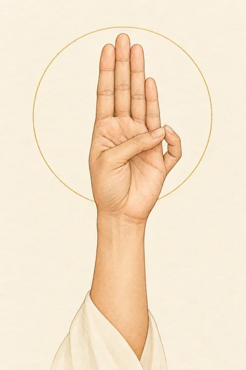 Illustration der Varuna-Mudrā